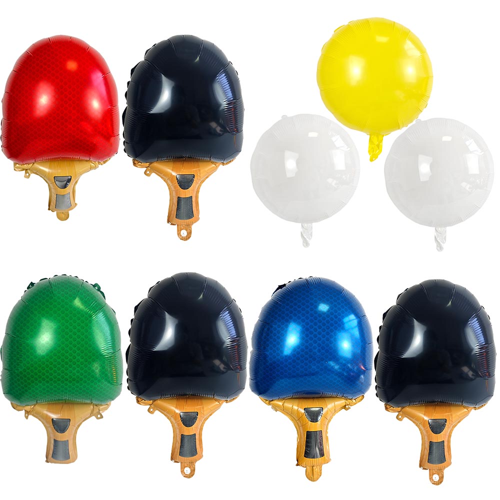 Table Tennis Balls - Palloncini a Forma di Racchetta da