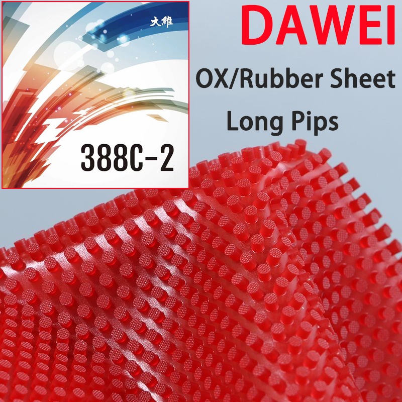 Table Tennis Xiom - Punte lunghe OX Dawei 388C-2 Foglio