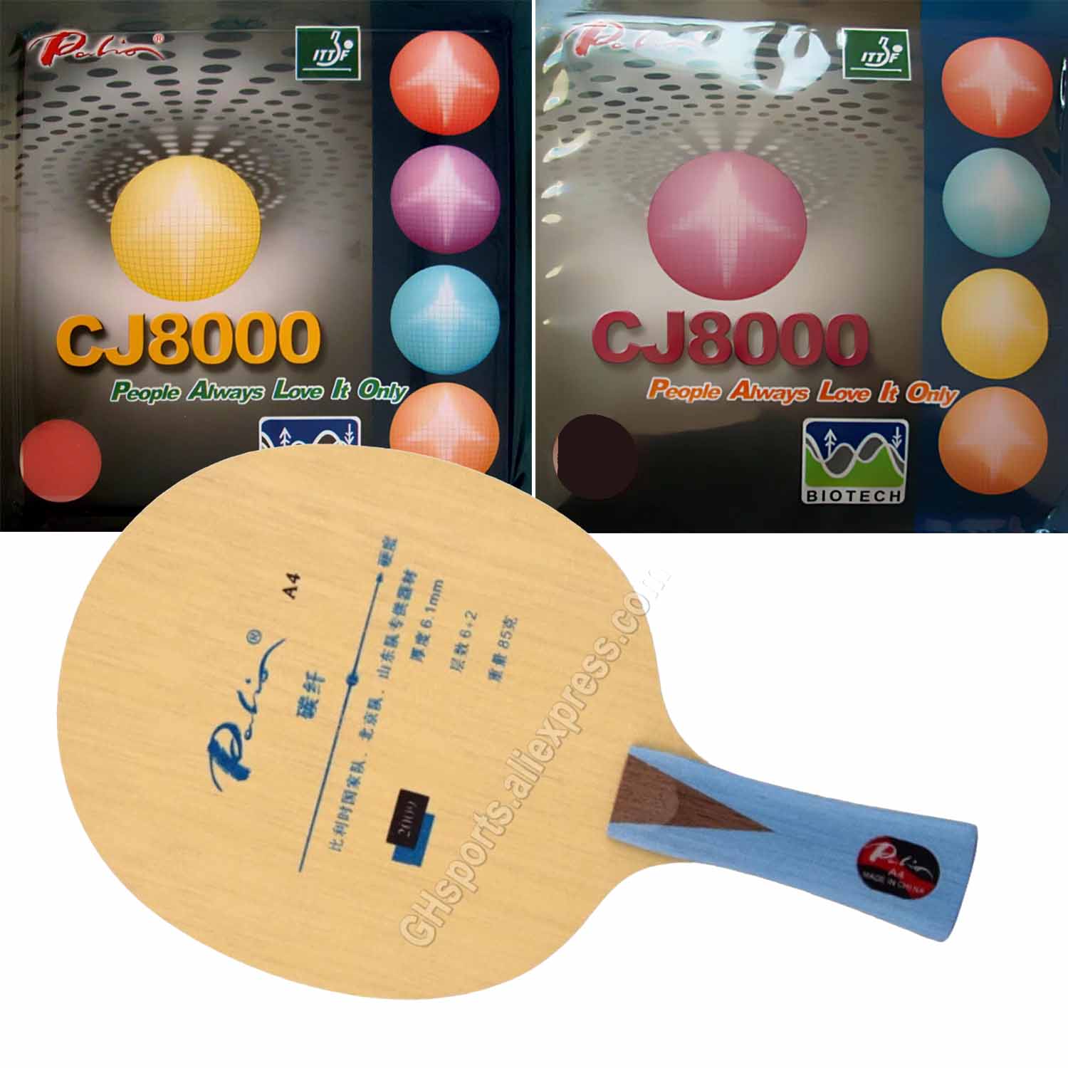Table Tennis Grip Types - Racchetta Pro Combo Palio A4 A