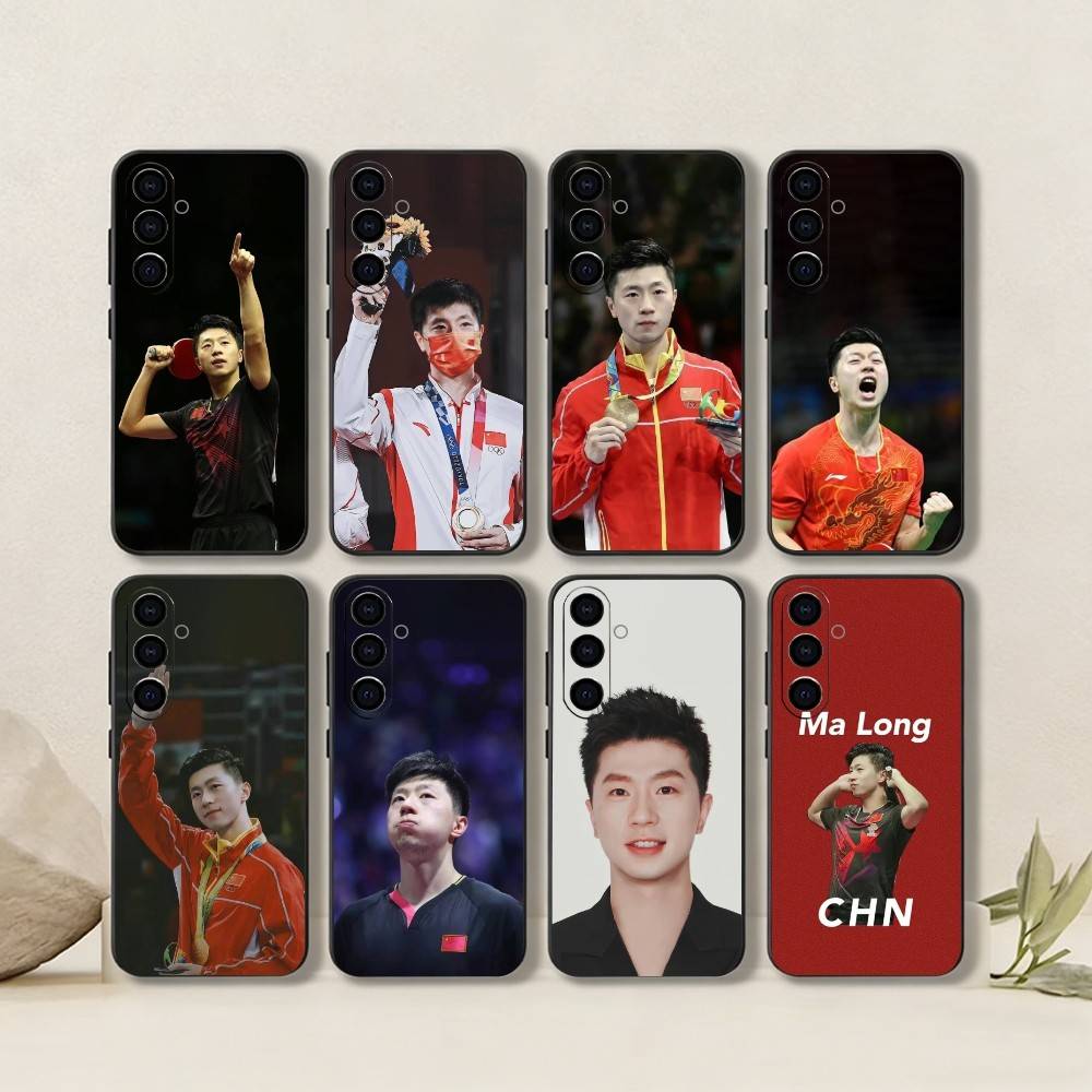 Table Tennis Quotes - M-Ma Long-Phone Case per giocatore di