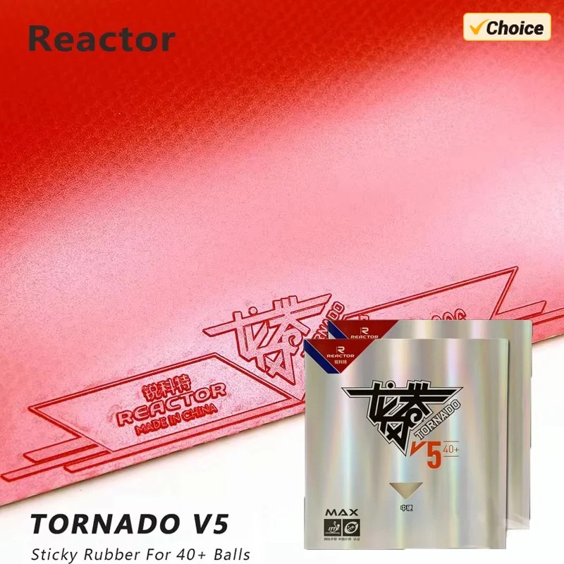 Table Tennis Games - REACTOR Tornado V5 Gomma per Ping