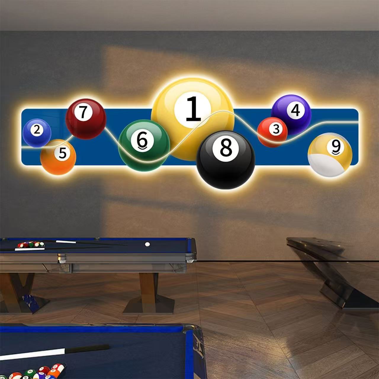 Quadro Decorativo Luminoso a L - Hall Table Tennis recensione e prezzo