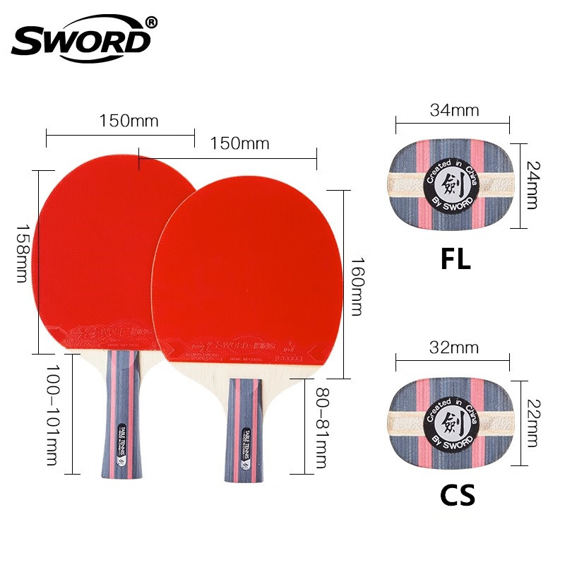 Racchetta da Ping Pong SWORD S - Table Tennis Grip Types recensione e prezzo